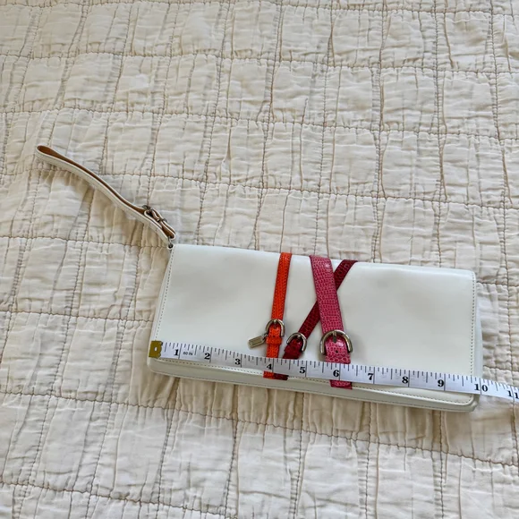 RARE Coach Wristlet Made From Exotic Genuine Lizard and Lamb Nappa - Picture 10 of 11